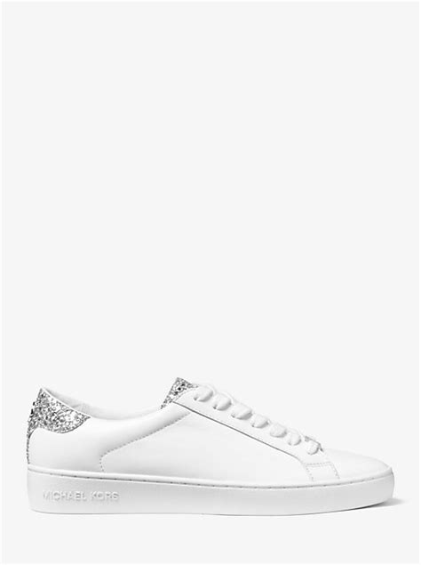 michael kors sneaker irving champagner|Irving Embellished Leather Sneaker .